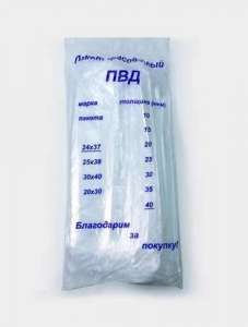 Пакет фасовочный ПВД 24*37 40 мкм 1/500/4000